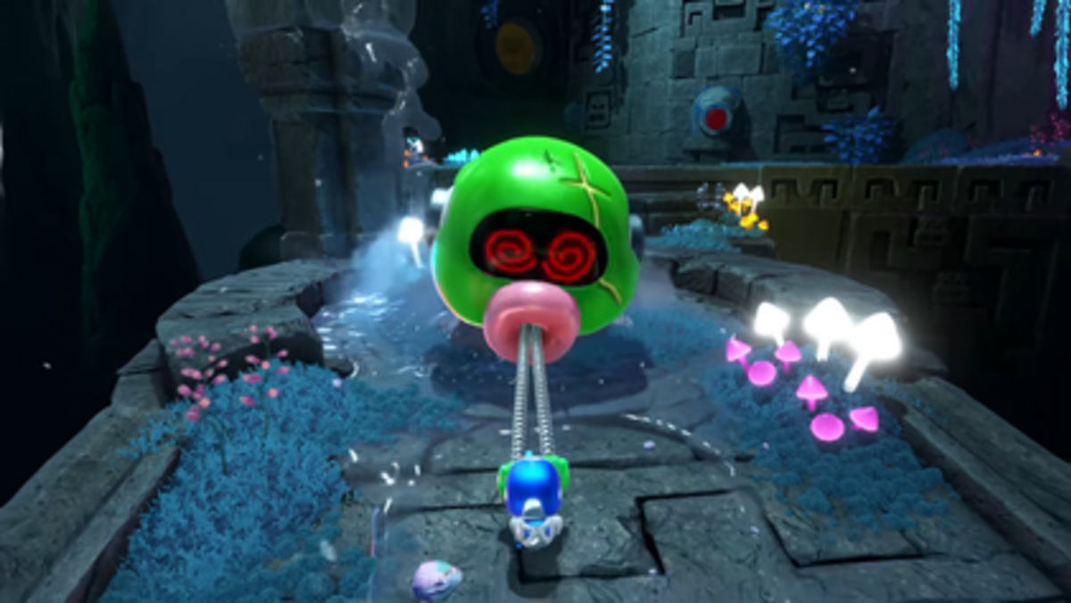 Astro Bot — gameplay screenshot s arm ability mehanikom