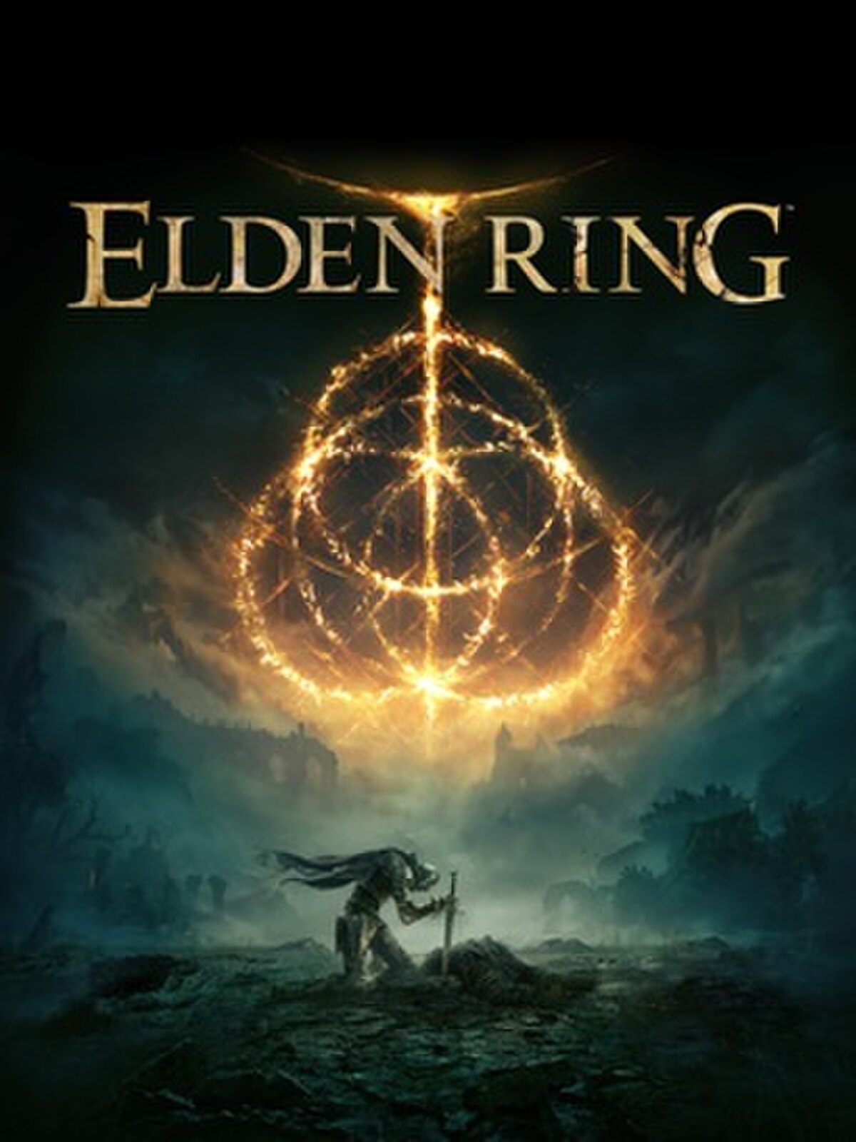Elden Ring — cover art s Tarnished junakom i Erdtreom