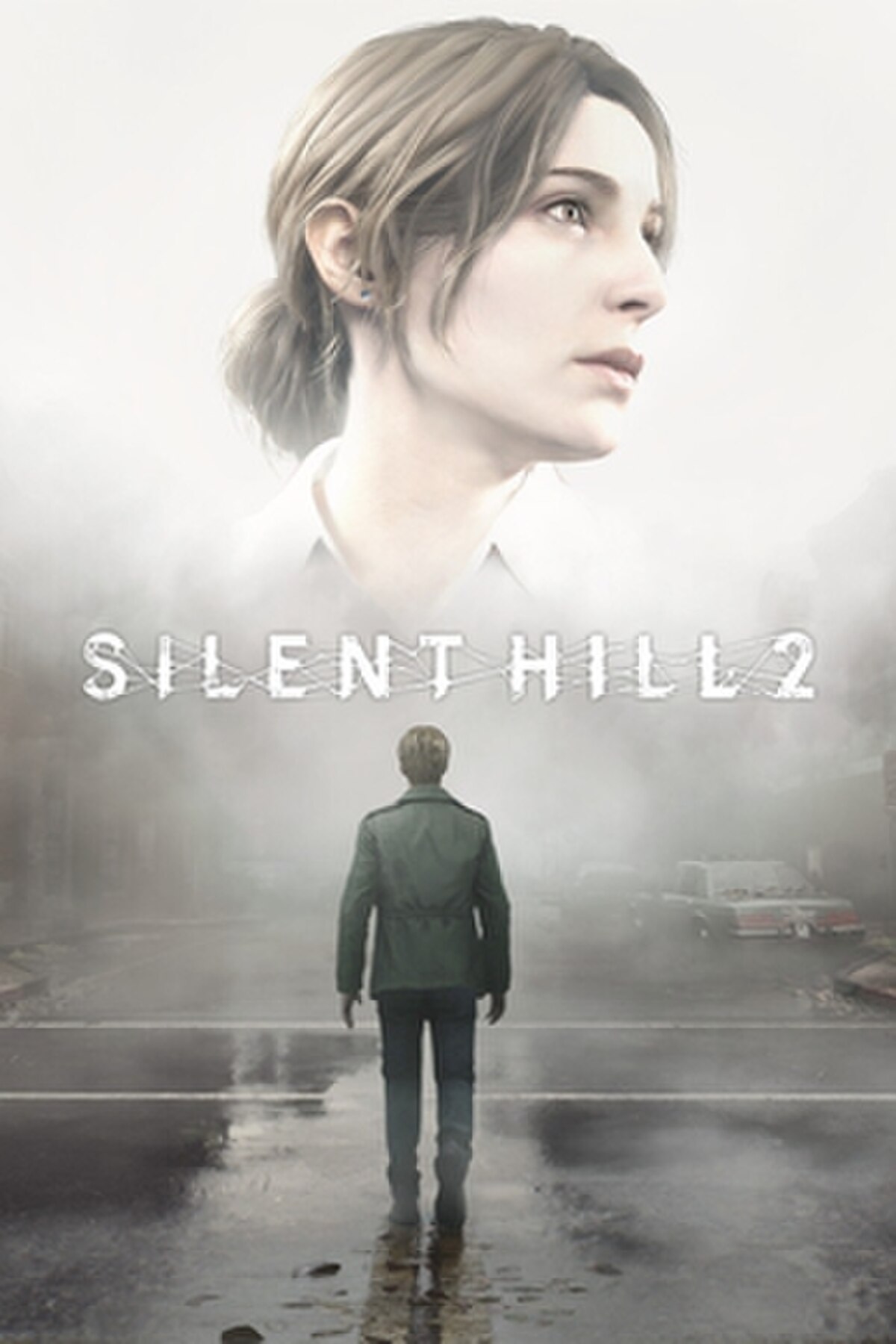 Silent Hill 2 Remake — cover art s Jamesom Sunderlanom u magli